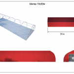 Тентовый ангар 10х30